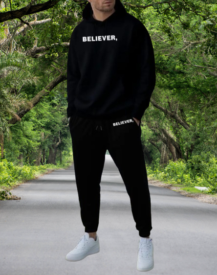 ترنج رجالي Believer – خامة ميلتون ثقيلة بتصميم عصري